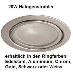 Halogenstrahler 20W gold