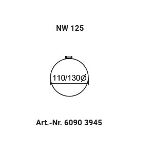 Schlauchschelle NW125 (110-130mm)